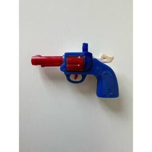Vintage Plastic Hunter Puzzle Key Chain Red White Blue Colors Fidget Toy